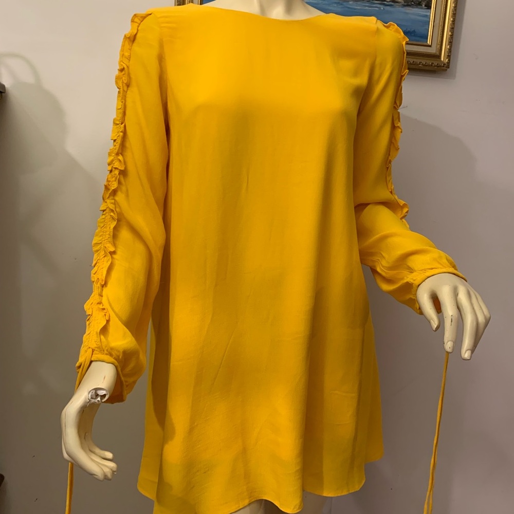 Zara trafaluc collection Yellow dress